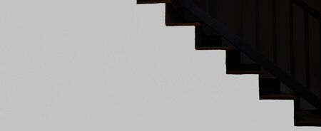 Wall background white texture is under the staircase my sister new house