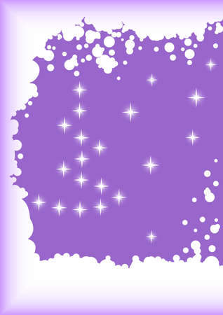 New Year's background for a card. The illustration is executed in lilac color.のイラスト素材