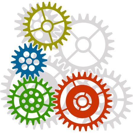 Abstract background in the form of the mechanism.のイラスト素材