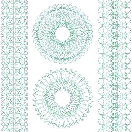 Decorative guilloche elementのイラスト素材