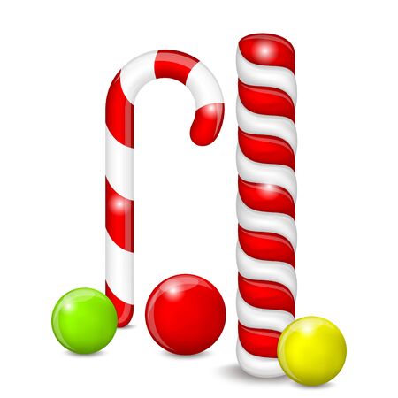 Set of Candies on a White Background. Candies Different.のイラスト素材