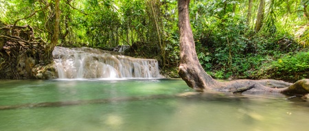 A-Frame waterfall in Mae-Tang, Chiangmai の写真素材