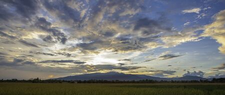 evening cloudsの写真素材