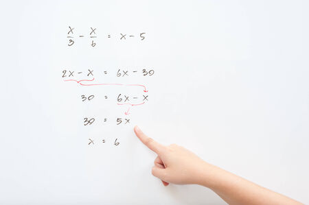 a hand and whiteboard