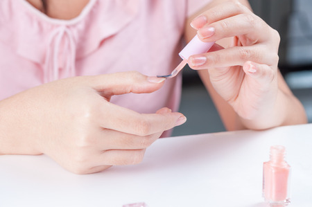 nail paintingの写真素材