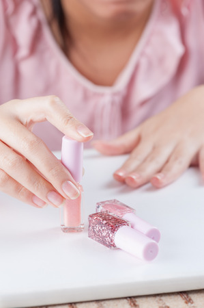 nail paintingの写真素材