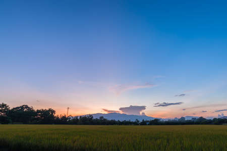 Beautiful sunset iwth dramatic scene.の写真素材