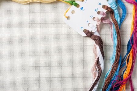 Cross-stitch, a housewife hobby in spare time.