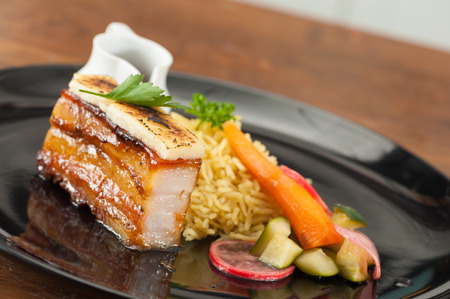 Fusion food from chef's table courseの写真素材