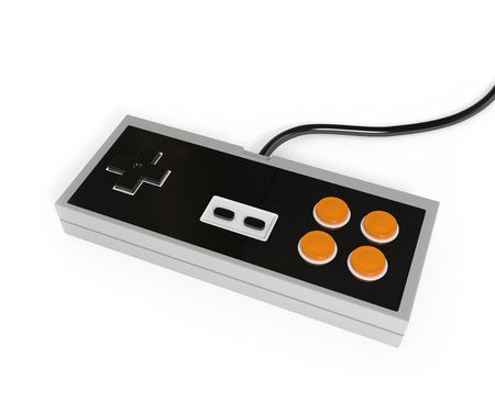 Retro Design of Gamepad - 3d illustation
