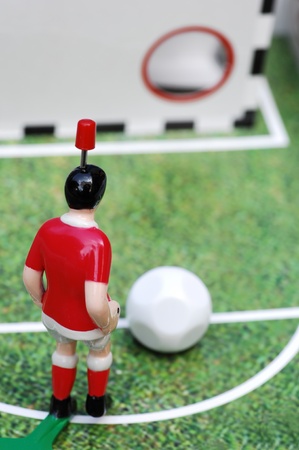 Toy Kicker And Ball, Soccerの写真素材