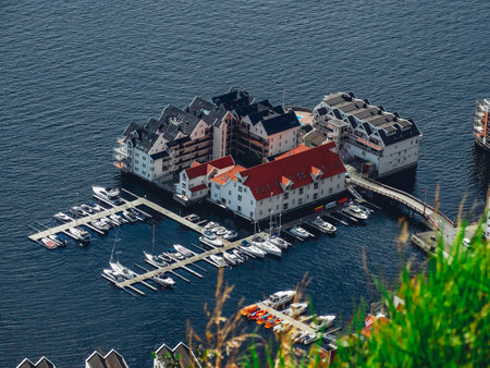 Houses on waterのeditorial素材