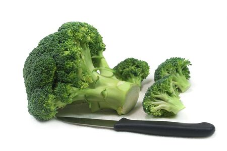 Broccoli on a white background
