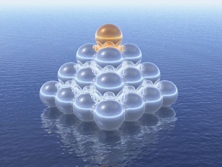 business pyramidの写真素材