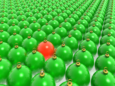 christmas balls (high resolution 3D image)の写真素材