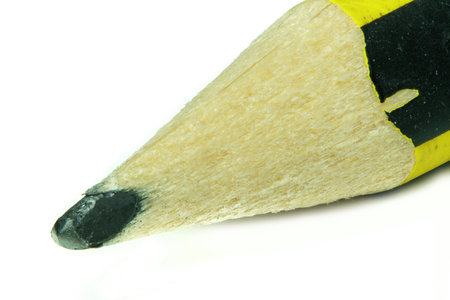 Studio macro shot of a pencil tipの写真素材