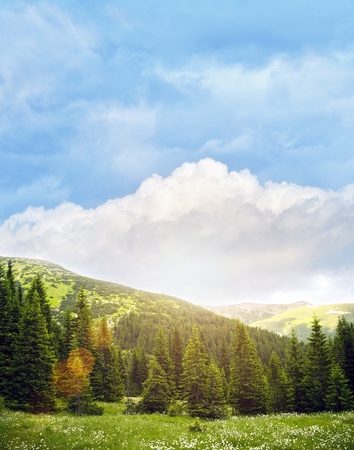 Beautiful landscape of retezat mountainsの写真素材