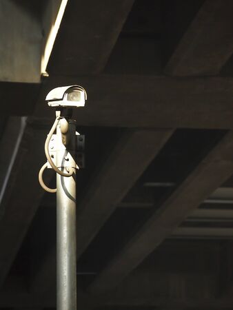 pole and ccty camera for watching in city