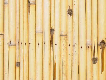 background of brown bamboo fence in gardenの写真素材