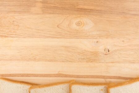 rim design by slide bread on wooden backgroundの写真素材