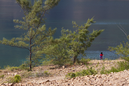 enjoy the confortable viewの写真素材