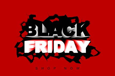 Vector illustration for promotional sales on the occasion of Black Friday. Perfect for your business.のイラスト素材