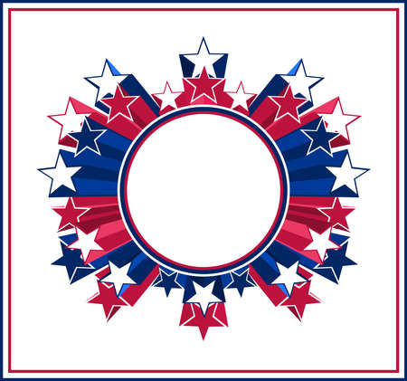 US Patriotic vector background. Perfect for any use.のイラスト素材