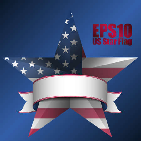 EPS10 background. 3D Patriotic background with US flag colors. Perfect for any use you want to make of it.のイラスト素材