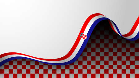 Vector Patriotic Background with Croatia flag colors. An element of impact for the use you want to make of it.のイラスト素材