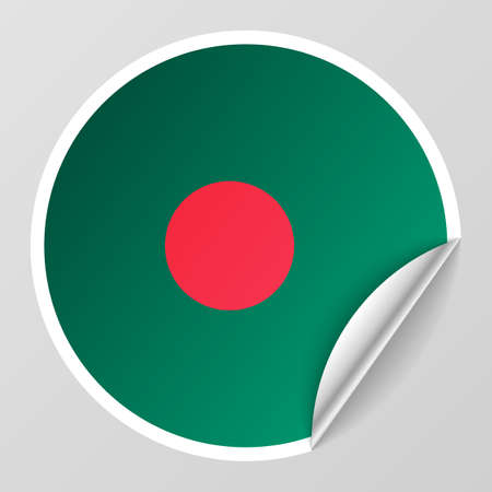 EPS10 Vector Patriotic background with Bangladesh flag colors. An element of impact for the use you want to make of it.のイラスト素材
