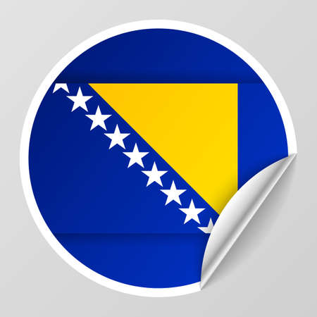 EPS10 Vector Patriotic background with Bosnia flag colors. An element of impact for the use you want to make of it.のイラスト素材