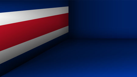 EPS10 Vector Patriotic background with Costa Rica flag colors. An element of impact for the use you want to make of it.のイラスト素材