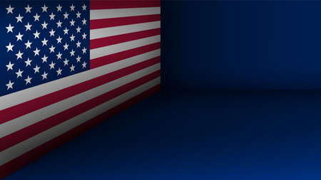EPS10 Vector Patriotic background with Usa flag colors. An element of impact for the use you want to...