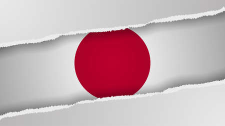 EPS10 Vector Patriotic background with Japan flag colors. An element of impact for the use you want to make of it.のイラスト素材