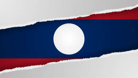 EPS10 Vector Patriotic background with Laos flag colors. An element of impact for the use you want to make of it.のイラスト素材