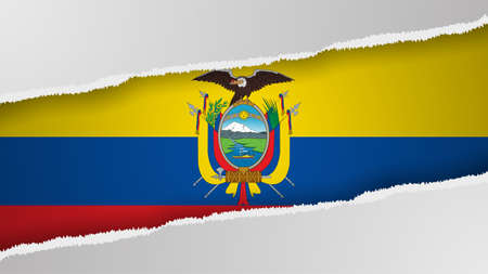 EPS10 Vector Patriotic background with Ecuador flag colors. An element of impact for the use you want to make of it.のイラスト素材