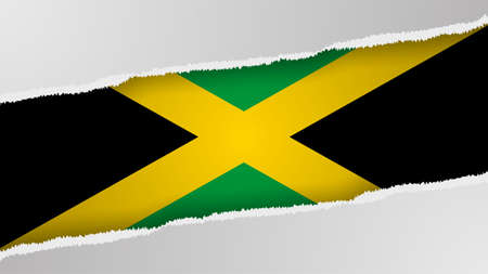 EPS10 Vector Patriotic background with Jamaica flag colors. An element of impact for the use you want to make of it.のイラスト素材
