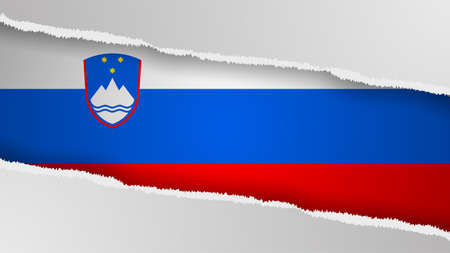 EPS10 Vector Patriotic background with Slovenia flag colors. An element of impact for the use you want to make of it.のイラスト素材