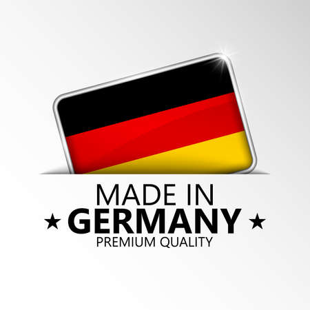 Made in Germany graphic and label. Element of impact for the use you want to make of it.のイラスト素材