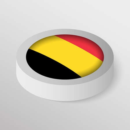 EPS10 Vector Patriotic shield with flag of Belgium. An element of impact for the use you want to make of it.のイラスト素材