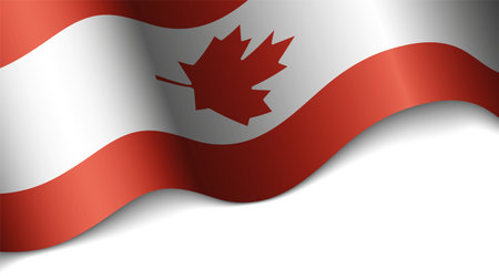 Patriotic heart with flag of Canada. An element of impact for the use you want to make of it.のイラスト素材