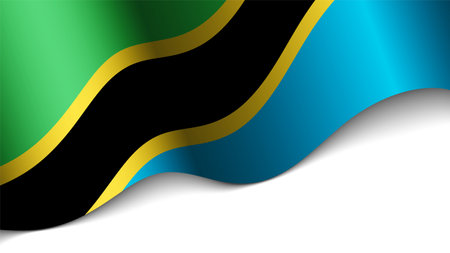 Patriotic heart with flag of Tanzania. An element of impact for the use you want to make of it.のイラスト素材