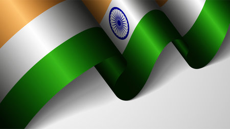 EPS10 Vector Patriotic background with flag of India. An element of impact for the use you want to make of it.のイラスト素材