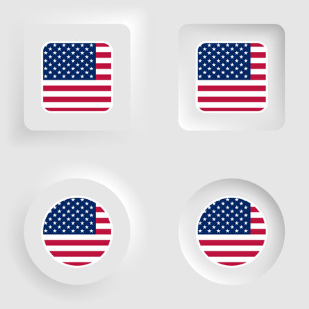 Use neumorphic graphic and label set. Element of impact for the use you want to make of it.のイラスト素材