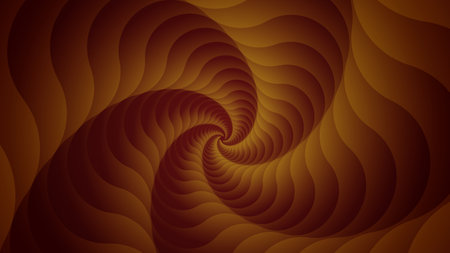 A realistic background with hypnotic spiral. High-impact element, perfect for any use.のイラスト素材