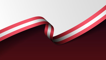Austria ribbon flag background. Element of impact for the use you want to make of it.のイラスト素材