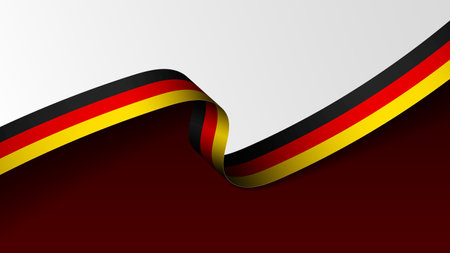 Germany ribbon flag background. Element of impact for the use you want to make of it.のイラスト素材