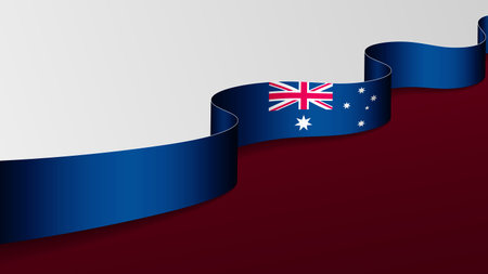 Australia ribbon flag background. Element of impact for the use you want to make of it.のイラスト素材