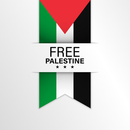 Patriotic background with Palestine flag colours. Perfect element for every use.のイラスト素材