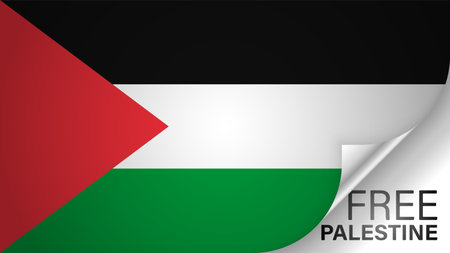 Patriotic background with Palestine flag colours. Perfect element for every use.のイラスト素材